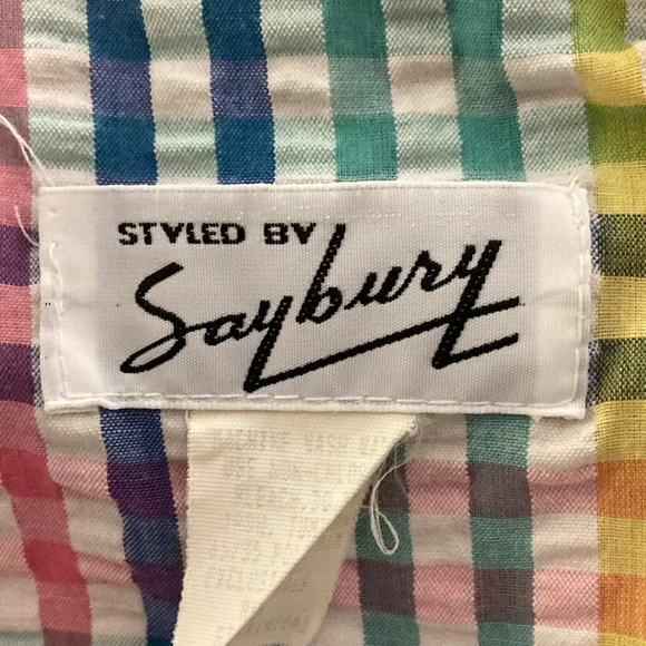 Styled by Saybury Vintage Plaid Housedress Nightgown Size M - Picture 6 of 7